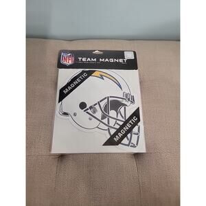 Los Angeles Chargers Team Logo Helmet 8 Inch Car Magnet Heavy Magnetic Vinyl NOS